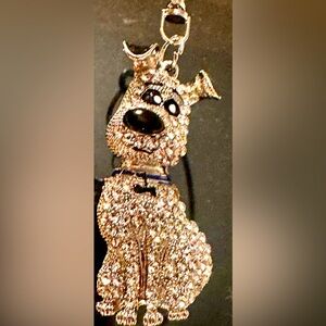 Puppy dog bling charm / keychain. Brand new.
